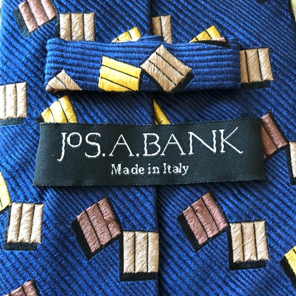 Blue Jos A Bank tie - Picture 3 of 5